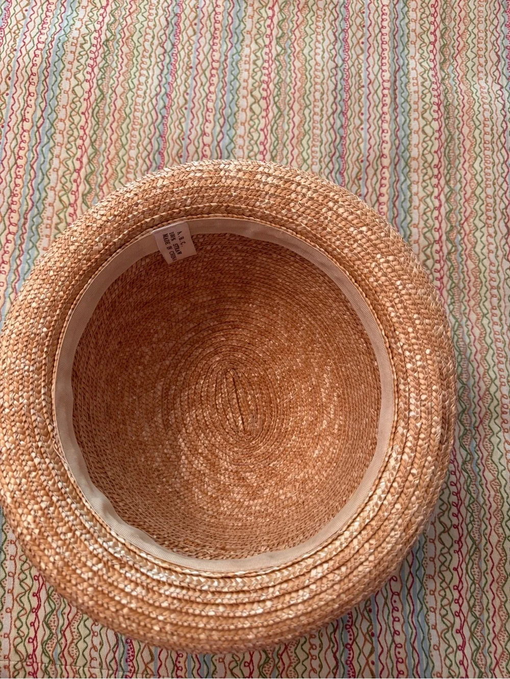AHC 100% Natural Raffia Straw Hand-Crochet Rollable Sun Hat Kettle Brim